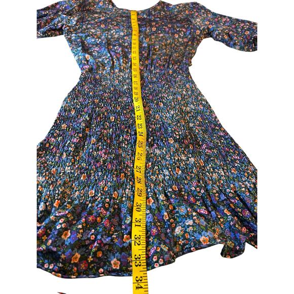 Sandro Pinelle Blue Floral Dress - Size 38 - Picture 7 of 15
